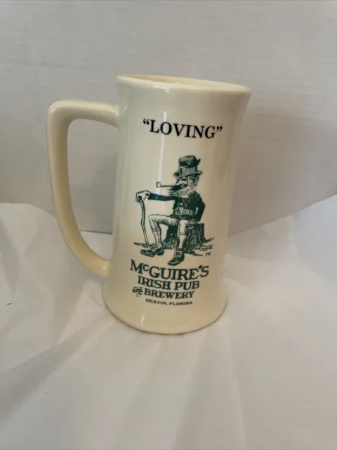 McGUIRE'S IRISH PUB and BREWERY, DESTIN FLORIDA Vintage 6" Tall Mug/Stein!