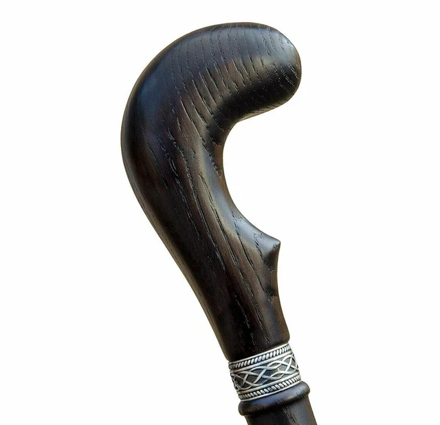 Golf wood hand handle Design Carved Unusual Wooden Walking Stick cane designer