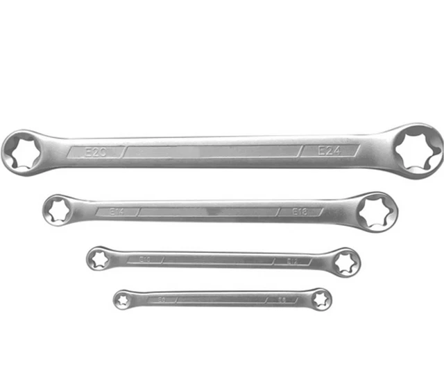 TOOL KINGDOM 10PZ Set Chiavi Stella/torx Extra Lunghe Colorate T9-T50 - Foto 3