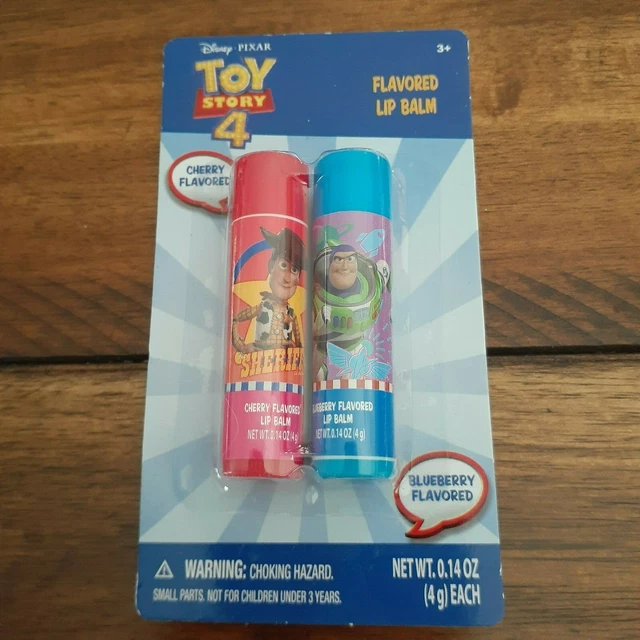 Brand New Disney Pixar Toy Story 4 Lip Balm 2 Count Cherry Flavored 2 Pack