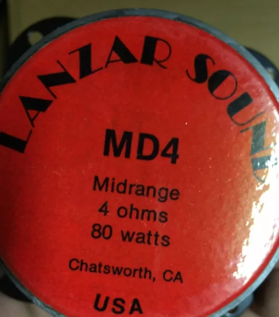 Lanzar MD4 Midrange Speakers BRAND NEW! Old School NEW OLD STOCK! RARE VINTAGE! 3