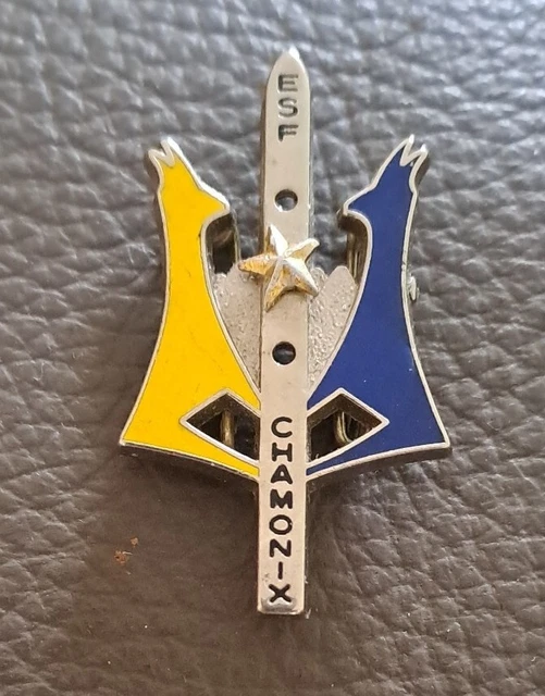 Insigne broche ski esf école  brevet