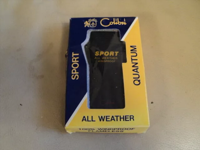 Vintage Cigarette Lighter Calibri Quantum All Weather Sport Boxed Not Working