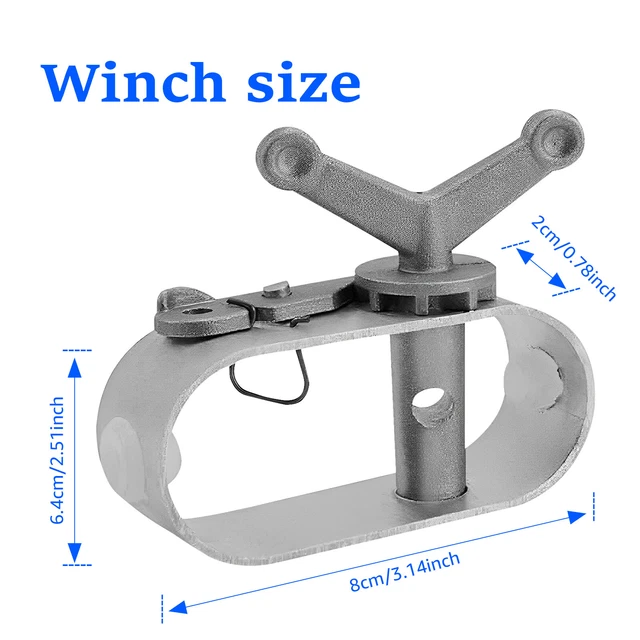 4Pcs Pool Cover Winch Set Aluminum Winter Swimming Pool Cover Winch Above brVdT