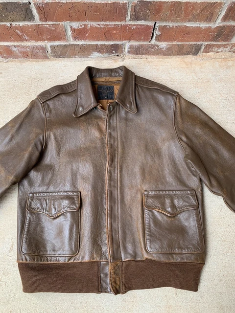 THE REAL MCCOYS A-2 Flight Jacket 42 J.A. Dubow MFG Co. Made In 