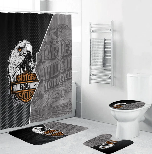 harley davidson shower curtain amazon