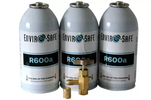 Enviro-Safe R600a (3) 6 oz. Cans with Top Tap & Cap Kit