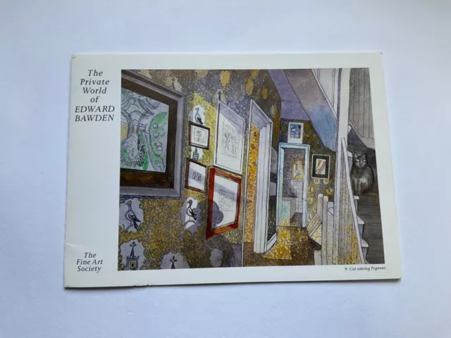 Rare The Private World of Edward Bawden exhibition leaflet 1987.