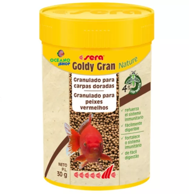 Sera Goldy Gran nature 100ml Alimento granulado peces agua fría comida granulo