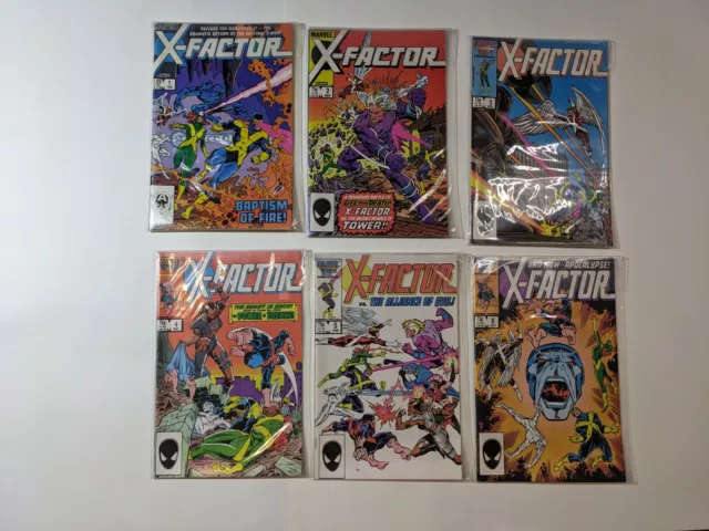X-FACTOR #1-7, 9-10,  Annual #1 Marvel Comics 1986 First Appearance Apocalypse