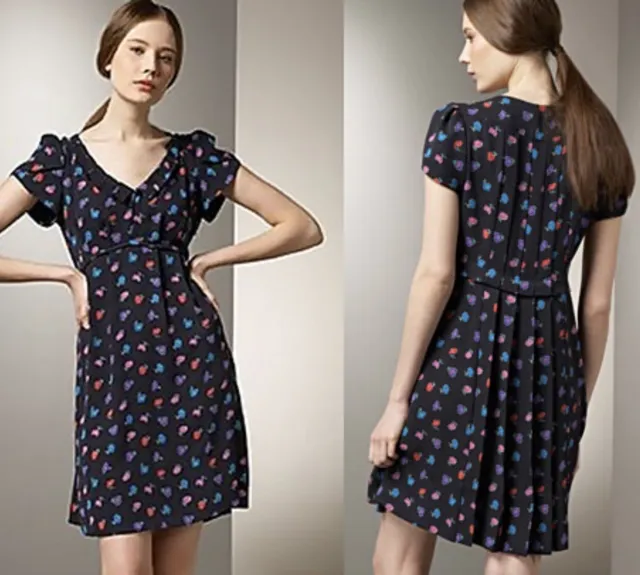 Marc By Marc  Jacobs Pansy Print Dress Alice Cullen Twilight Eclipse Size 10
