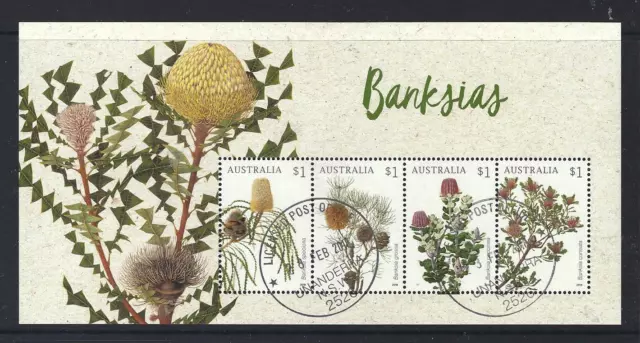 Australia 2018 Banksias Miniature Sheet  Fine Used