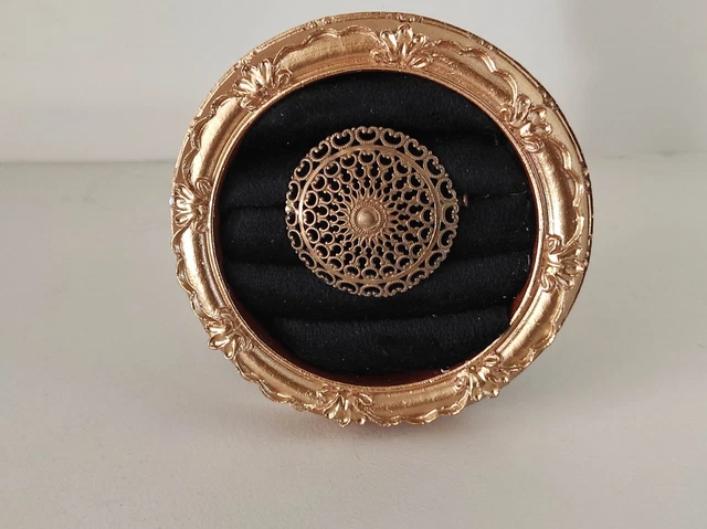 Broche Vintage René DELAVAN (1926-1958) Vers 1930 En étain Martelé - État Excellent