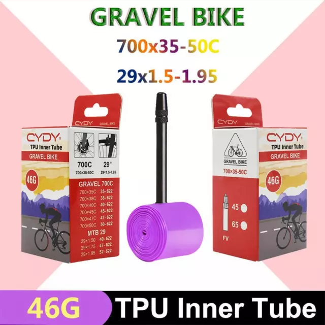 Road Bike 700C TPU Inner Tube Bicycle Ultralight Tire French Valve