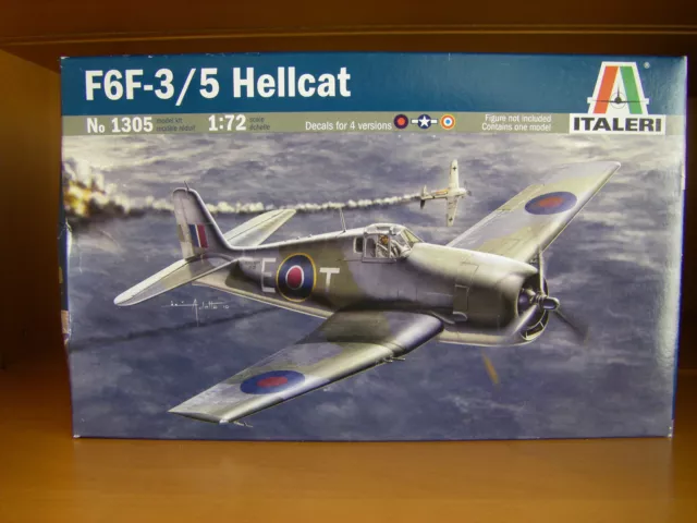 1/72 Italeri Grumman F6F-3 /-5 HELLCAT - NEUF scellé - Déco française - Ref 1305