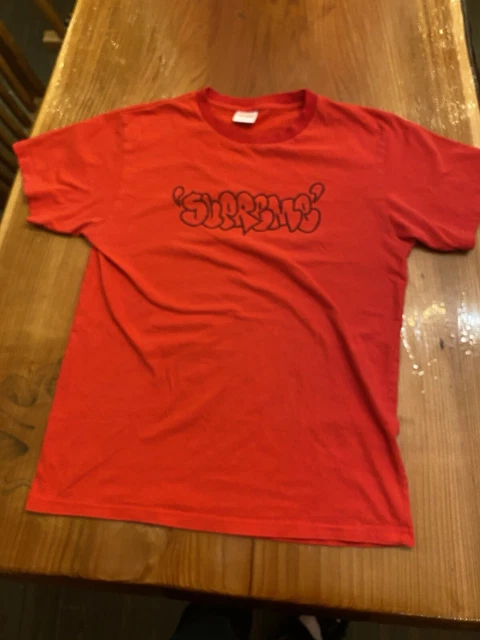 トップス Supreme Ja Graffiti Box Logo Tee 2008 Supreme JA Box Logo Graffiti Tag Collaboration Tee Shirt