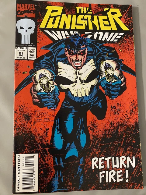 Marvel Comics The Punisher War Zone Issue #21 Return Fire Direct Edition 1993