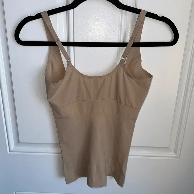 SPANX OPEN BUST Shape Wear Tank Cami Nude Size L large top £25.92