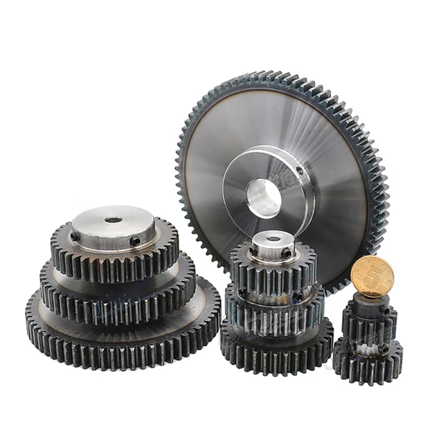 1x Modulzahnrad Modul 1 Mit Nabe – 12 Zähne, Stahl C45, Bohrung 5 Mm – Für Antriebstechnik & DIY Zahnrad Mit Nabe 12 Zähne