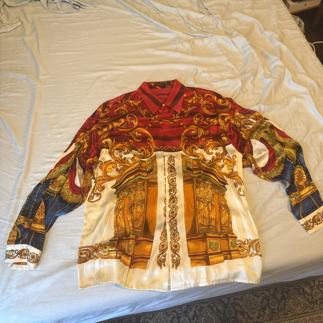 Chemise Homme 100% Soie Creme De Silk - Multicolore - Taille L - Style France