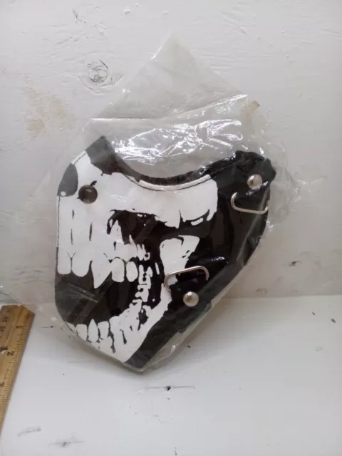 4 Pack Skull Face Masks . 3 Are Skulls One Is Plain Black Never Worn .