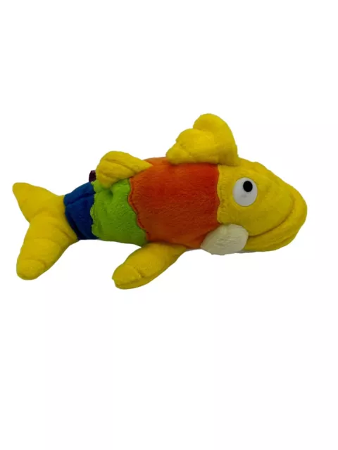 The Fish Philosophy Pete the Perch Stuffed Plush Orange Yellow Fiesta 9"