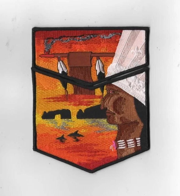 Topa Topa Lodge 291 '96 NOAC Flap Set BLK Bdr. Ventura County Council [MK-5858]