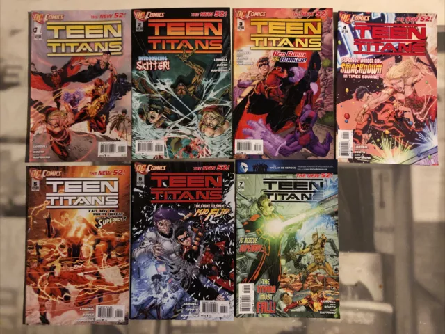 Teen Titans (2011) #1,2,3,4,5,6,7 Dc New 52 Brett Booth Lobdell B17Jl