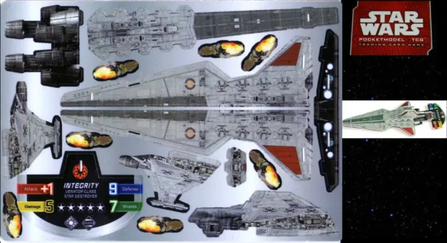Star Wars Pocketmodel Tcg Bs034 "Integrity" (Venator Class Star Destroyer)