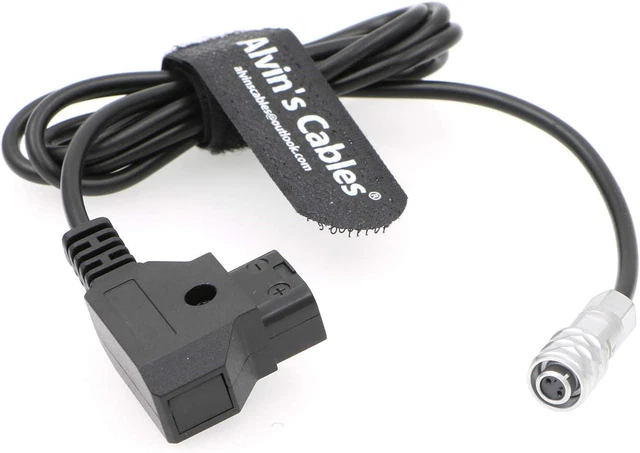 Cable de alimentación grifo Alvin's Cables BMPCC 4K 6K a D para Blackmagic Pocket Cinema 4K