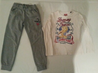 Completo lotto t-shirt maglietta pantaloni bermuda Esprit bimba bambina 6 anni 