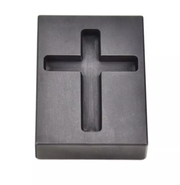 1 Oz Gold Cross Graphite Ingot Mold Jewelry Religious Pendant Melting Casting