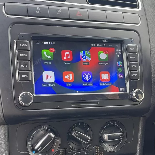 Carplay Android 13 Autoradio Navi RDS für VW GOLF 5 6 Passat Touran Tiguan EOS