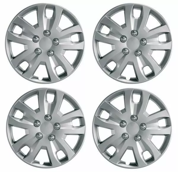 Set of 4 Ring Gyro Wheel Trims / Hub Caps 13" Covers Universal Fit Deep Dish