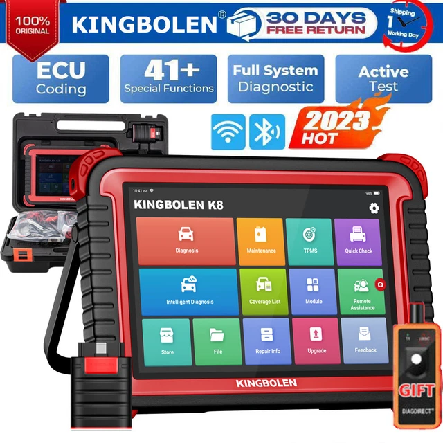 KINGBOLEN K8 SCANNER Auto OBD2 Sistema Completo Diagnostica ECU