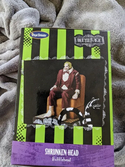 Royal Bobbles Beetlejuice Shrunken Head Bobblehead Hot Topic Exclusive Bobble