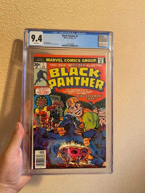 Black Panther#1 Cgc 9.4 Wp Nm Key 1St Issue Solo Titled Premier Jack Kirby 1977