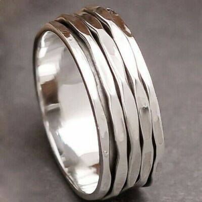 Spinner Ring 925 Sterling Silver Ring Love Ring Minimalist Ring All Size EC-653