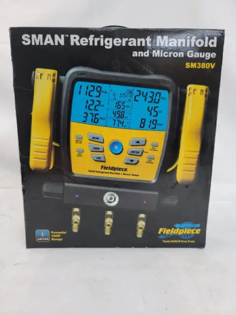 Fieldpiece Sm480V Sman Refrigerant Manifold And Micron Gauge (Pbr084250)