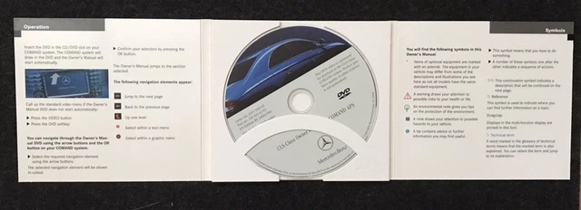 DVD 2006-2009 Mercedes Benz CLD-Class Owner's Manual COMAND APS Instructions