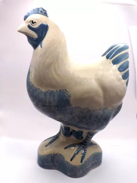 Rye Pottery    " Chicken  " Hand  Painted .