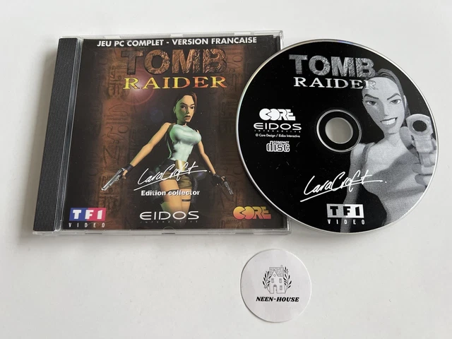 Tomb Raider Lara Croft - Édition Collector PC - 1996 - Eidos - Jeu Complet Boîte - État Correct