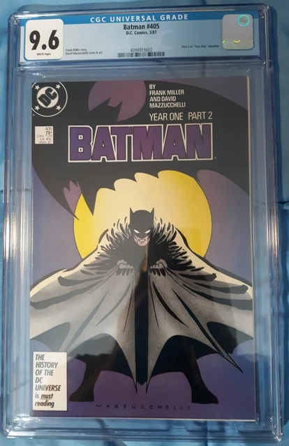 Batman #405 CGC 9.6 Year One Frank Miller David Mazzucchelli Origin Key Catwoman