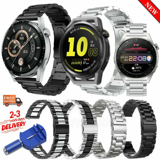 Luxus Edelstahl Uhrenarmband Ersatzband Smartwatch Armband Metallarmband 20/22mm