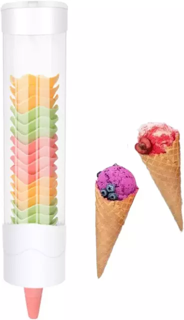 Ice Cream Cones Holder Waffle Cone Stand Egg Cone Dispenser