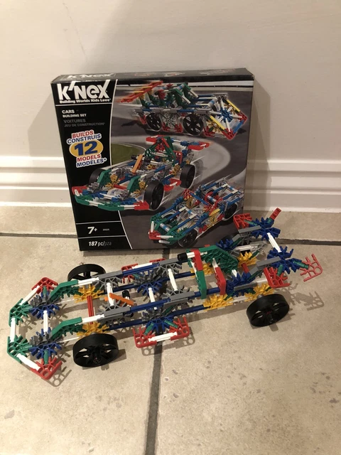 K'NEX CARS Building Set 12 Models In box with instructions