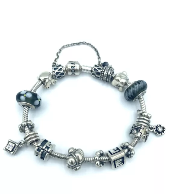 Authentic Pandora Bracelet With Charms