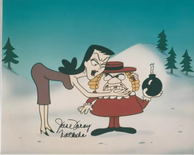 Rocky & Bullwinkle's "Natasha & Boris" Anime Hand-Signed "Natasha" by June Foray