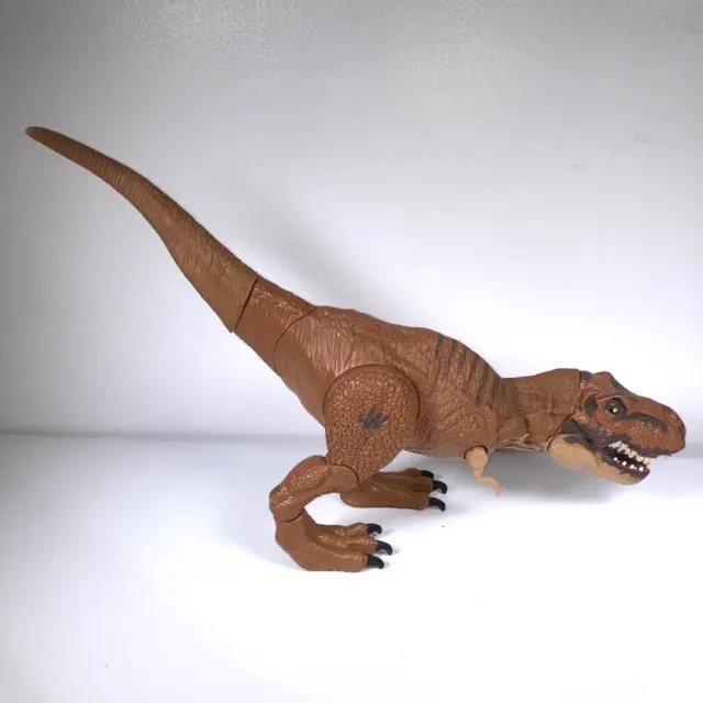 Hasbro Jurassic World Stomp and Strike T-Rex Tyrannosaurus 2015 Sounds Working