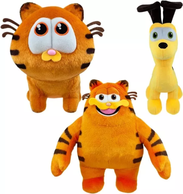 3pcs Garfield Soft Plush Toy Fat Orange Cat Plush GаrFiеLd Odie Movie Character